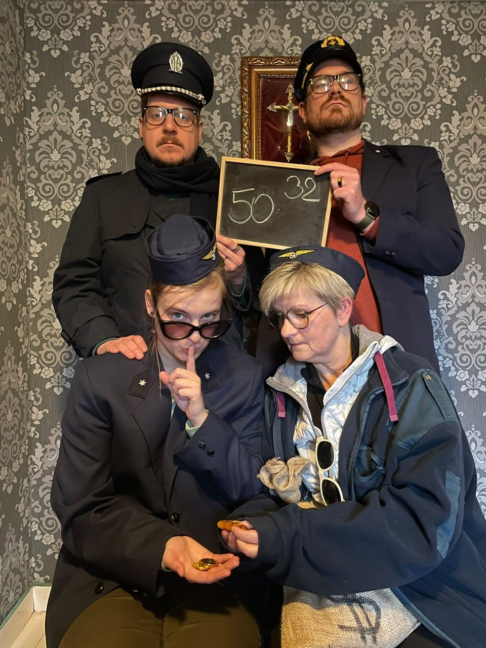 Escape room groepsfoto