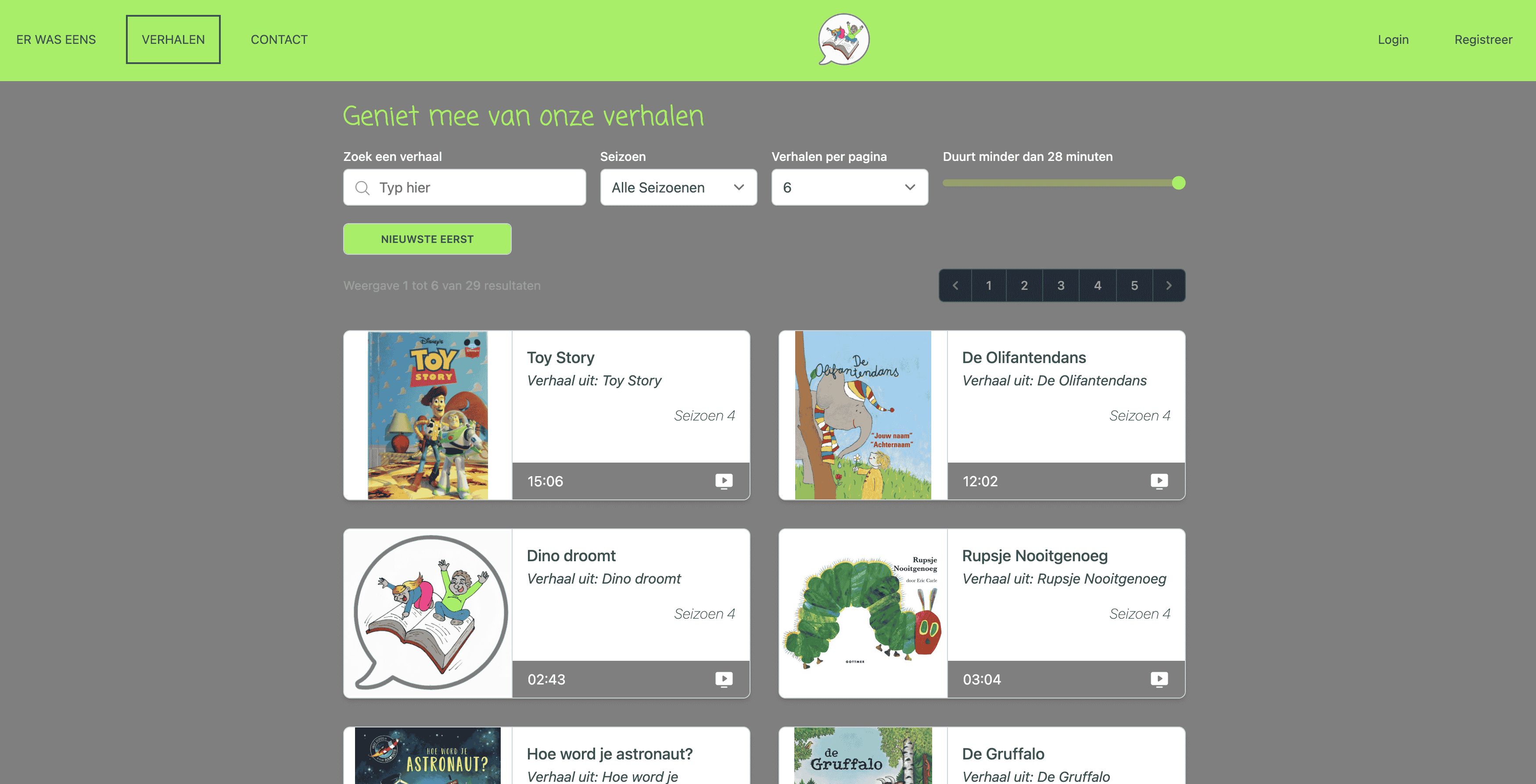 screenshot website vertelmaar